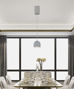 LED κρεμαστό φωτιστικό οροφής 8.5W 3000K θερμό λευκό με γκρι σώμα V-TAC – 7992