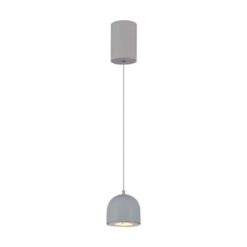 LED κρεμαστό φωτιστικό οροφής 8.5W 3000K θερμό λευκό με γκρι σώμα V-TAC – 7992