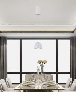 LED κρεμαστό φωτιστικό οροφής 8.5W 3000K θερμό λευκό με λευκό σώμα V-TAC – 7993