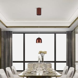 LED κρεμαστό φωτιστικό οροφής 8.5W 3000K θερμό λευκό με καφέ σώμα V-TAC – 7994