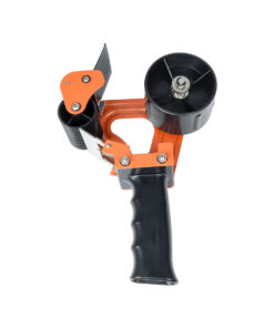GloboStar® 79951 Επαγγελματική Μηχανή Ταινίας Συσκευασίας Χειρός DELI Μ16.5 x Π7.8 x Υ24cm – Πορτοκαλί & Μαύρο