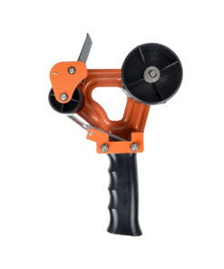 GloboStar® 79951 Επαγγελματική Μηχανή Ταινίας Συσκευασίας Χειρός DELI Μ16.5 x Π7.8 x Υ24cm – Πορτοκαλί & Μαύρο