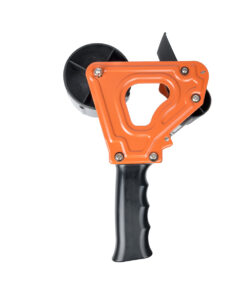 GloboStar® 79951 Επαγγελματική Μηχανή Ταινίας Συσκευασίας Χειρός DELI Μ16.5 x Π7.8 x Υ24cm – Πορτοκαλί & Μαύρο