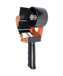 GloboStar® 79951 Επαγγελματική Μηχανή Ταινίας Συσκευασίας Χειρός DELI Μ16.5 x Π7.8 x Υ24cm – Πορτοκαλί & Μαύρο