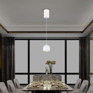 LED κρεμαστό φωτιστικό οροφής 8.5W 3000K θερμό λευκό με λευκό σώμα και On/Off αφής V-TAC – 7996