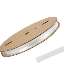 GloboStar® 79968 Θερμοσυστελλόμενο – Μακαρόνι Φ20mm/10mm – Ρολό Μήκους 100m Στεγανοποίησης για Όλες τις Neon Flex LED DC 24V & DC 230V Αδιάβροχο IP65 Φ43 x Υ4.5cm – Διάφανο