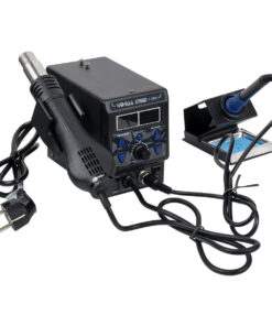 GloboStar® 79972 Ψηφιακός Σταθμός Συγκόλλησης 2in1 με Ψηφιακή Οθόνη – Κολλητήρι – Πιστόλι Θερμού Αέρα Hot Air Soldering Welding Gun και PID Προγραμματιζόμενο Σύστημα Ελέγχου Θερμοκρασίας – 1200W