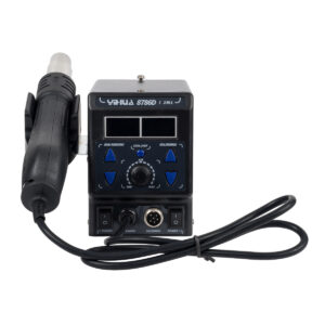 GloboStar® 79972 Ψηφιακός Σταθμός Συγκόλλησης 2in1 με Ψηφιακή Οθόνη – Κολλητήρι – Πιστόλι Θερμού Αέρα Hot Air Soldering Welding Gun και PID Προγραμματιζόμενο Σύστημα Ελέγχου Θερμοκρασίας – 1200W