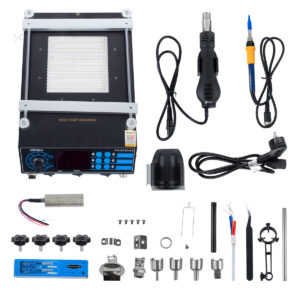 GloboStar® 79973 Ψηφιακός Σταθμός Συγκόλλησης 3in1 με Ψηφιακή Οθόνη – Κολλητήρι – Πιστόλι Θερμού Αέρα Hot Air Soldering Welding Gun – Φούρνος Πλακετών Solder Preheat Welding Oven PCB και PID Προγραμματιζόμενο Σύστημα Ελέγχου Θερμοκρασίας – 1200W