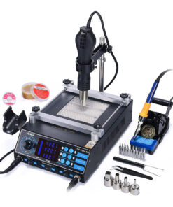 GloboStar® 79973 Ψηφιακός Σταθμός Συγκόλλησης 3in1 με Ψηφιακή Οθόνη – Κολλητήρι – Πιστόλι Θερμού Αέρα Hot Air Soldering Welding Gun – Φούρνος Πλακετών Solder Preheat Welding Oven PCB και PID Προγραμματιζόμενο Σύστημα Ελέγχου Θερμοκρασίας – 1200W