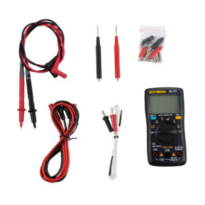 GloboStar® 79975 Ψηφιακό Φορητό Πολύμετρο Data Retantion True RMS Intelligent Automation Μπαταρίας 2 x AAA (Δεν Περιλαμβάνονται) Μετρητής Τάσης AC/DC – Θερμοκρασία – Αμπερόμετρο – Voltmeter – Καπασιτόμετρο – Ohm – Μαύρο