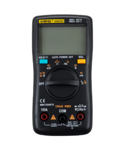 GloboStar® 79975 Ψηφιακό Φορητό Πολύμετρο Data Retantion True RMS Intelligent Automation Μπαταρίας 2 x AAA (Δεν Περιλαμβάνονται) Μετρητής Τάσης AC/DC – Θερμοκρασία – Αμπερόμετρο – Voltmeter – Καπασιτόμετρο – Ohm – Μαύρο