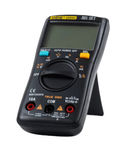 GloboStar® 79975 Ψηφιακό Φορητό Πολύμετρο Data Retantion True RMS Intelligent Automation Μπαταρίας 2 x AAA (Δεν Περιλαμβάνονται) Μετρητής Τάσης AC/DC – Θερμοκρασία – Αμπερόμετρο – Voltmeter – Καπασιτόμετρο – Ohm – Μαύρο