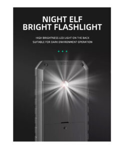 GloboStar® 79976 Ψηφιακό Φορητό Πολύμετρο Data Retantion True RMS Intelligent Automation AI Μπαταρίας 2 x AAA (Δεν Περιλαμβάνονται) με Οπίσθιο Φωτισμό Μετρητής Τάσης AC/DC – Θερμοκρασία – Αμπερόμετρο – Voltmeter – Καπασιτόμετρο – Ohm – Μαύρο