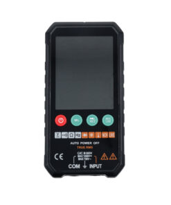 GloboStar® 79976 Ψηφιακό Φορητό Πολύμετρο Data Retantion True RMS Intelligent Automation AI Μπαταρίας 2 x AAA (Δεν Περιλαμβάνονται) με Οπίσθιο Φωτισμό Μετρητής Τάσης AC/DC – Θερμοκρασία – Αμπερόμετρο – Voltmeter – Καπασιτόμετρο – Ohm – Μαύρο