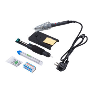 GloboStar® 79978 ΚΙΤ Ηλεκτρονικού με Κολλητήρι & Βάση – Απορροφητική Τρόμπα Κόλλησης – Πλαγιοκόφτη – Τσιμπιδάκι (tweezer) Πενσέτα – Καλάι Κόλλησης – Κοπίδια Φαλτσέτες Ασφαλείας – Ψηφιακό Φορητό Πολύμετρο