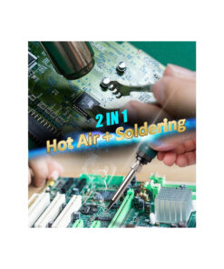 GloboStar® 79979 ProsKit SS-979 Ψηφιακός Σταθμός Συγκόλλησης 2in1 με Dual Digital Ψηφιακή Οθόνη – Κολλητήρι – Πιστόλι Θερμού Αέρα Hot Air Soldering Welding Gun και PID Προγραμματιζόμενο Σύστημα Ελέγχου Θερμοκρασίας – 760W