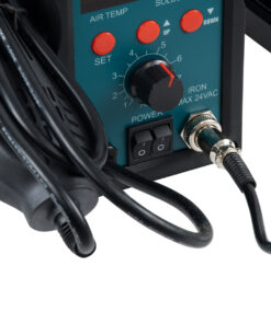 GloboStar® 79979 ProsKit SS-979 Ψηφιακός Σταθμός Συγκόλλησης 2in1 με Dual Digital Ψηφιακή Οθόνη – Κολλητήρι – Πιστόλι Θερμού Αέρα Hot Air Soldering Welding Gun και PID Προγραμματιζόμενο Σύστημα Ελέγχου Θερμοκρασίας – 760W