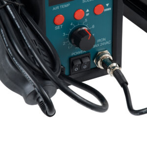 GloboStar® 79979 ProsKit SS-979 Ψηφιακός Σταθμός Συγκόλλησης 2in1 με Dual Digital Ψηφιακή Οθόνη – Κολλητήρι – Πιστόλι Θερμού Αέρα Hot Air Soldering Welding Gun και PID Προγραμματιζόμενο Σύστημα Ελέγχου Θερμοκρασίας – 760W