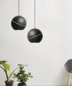 LED κρεμαστό φωτιστικό οροφής σφαίρα 8.5W 3000K θερμό λευκό με μαύρο σώμα V-TAC – 7998