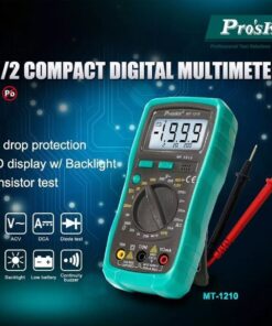 GloboStar® 79982 Ψηφιακό Πολύμετρο Proskit MT-1210 με Θήκη Προστασίας – Οθόνη 3 ½ – Buzzer και Βοηθητικό Φωτισμό