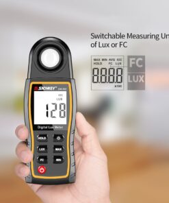 GloboStar® 79983 Ψηφιακός Μετρητής Έντασης Φωτισμού SNDWAY SW-582 με έλεγχο 0 έως 200000 lux
