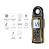 GloboStar® 79983 Ψηφιακός Μετρητής Έντασης Φωτισμού SNDWAY SW-582 με έλεγχο 0 έως 200000 lux