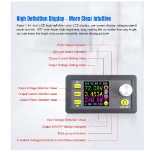 GloboStar® 79984 DPS5020-USB-BT Ψηφιακό Δοκιμαστικό Εργαλείο Ηλεκτρονικού/Τεχνικού Τμήματος Ρυθμιζόμενης Τάσης & Ampere – Βολτόμετρο/Αμπερόμετρο/Βατόμετρο Μετατροπέας με LCD Οθόνη Max Output 0-20A/DC 0-50V/0-1000W με Micro USB & Βluetooth APP