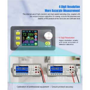 GloboStar® 79984 DPS5020-USB-BT Ψηφιακό Δοκιμαστικό Εργαλείο Ηλεκτρονικού/Τεχνικού Τμήματος Ρυθμιζόμενης Τάσης & Ampere – Βολτόμετρο/Αμπερόμετρο/Βατόμετρο Μετατροπέας με LCD Οθόνη Max Output 0-20A/DC 0-50V/0-1000W με Micro USB & Βluetooth APP