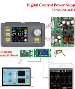 GloboStar® 79984 DPS5020-USB-BT Ψηφιακό Δοκιμαστικό Εργαλείο Ηλεκτρονικού/Τεχνικού Τμήματος Ρυθμιζόμενης Τάσης & Ampere – Βολτόμετρο/Αμπερόμετρο/Βατόμετρο Μετατροπέας με LCD Οθόνη Max Output 0-20A/DC 0-50V/0-1000W με Micro USB & Βluetooth APP