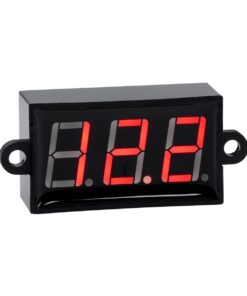 GloboStar® 79985 Όργανο Μέτρησης Τάσης Βολτόμετρο με Οθόνη LED Display DC 3.5 έως 30V Κόκκινο Μ5.5 x Π1.5 x Υ2.5cm