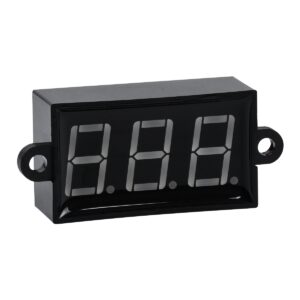 GloboStar® 79985 Όργανο Μέτρησης Τάσης Βολτόμετρο με Οθόνη LED Display DC 3.5 έως 30V Κόκκινο Μ5.5 x Π1.5 x Υ2.5cm