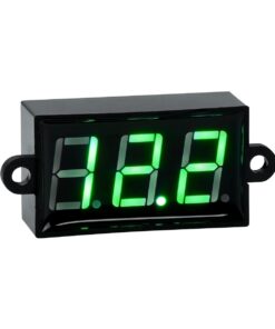 GloboStar® 79986 Όργανο Μέτρησης Τάσης Βολτόμετρο με Οθόνη LED Display DC 3.5 έως 30V Πράσινο Μ5.5 x Π1.5 x Υ2.5cm