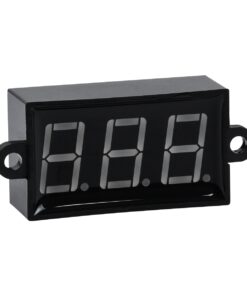 GloboStar® 79986 Όργανο Μέτρησης Τάσης Βολτόμετρο με Οθόνη LED Display DC 3.5 έως 30V Πράσινο Μ5.5 x Π1.5 x Υ2.5cm