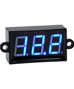 GloboStar® 79987 Όργανο Μέτρησης Τάσης Βολτόμετρο με Οθόνη LED Display DC 3.5 έως 30V Μπλε Μ5.5 x Π1.5 x Υ2.5cm