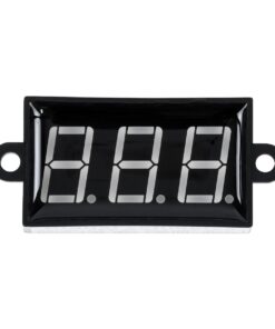 GloboStar® 79987 Όργανο Μέτρησης Τάσης Βολτόμετρο με Οθόνη LED Display DC 3.5 έως 30V Μπλε Μ5.5 x Π1.5 x Υ2.5cm