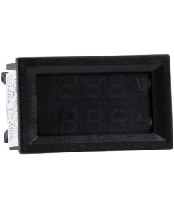 GloboStar® 79988 Όργανο Μέτρησης Τάσης Βολτόμετρο – Αμπερόμετρο με Οθόνη LED Display DC 0 έως 100V – Ampere 0 έως 9.99A Κόκκινο Πορτοκαλί Μ5 x Π1.5 x Υ3cm