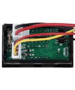 GloboStar® 79988 Όργανο Μέτρησης Τάσης Βολτόμετρο – Αμπερόμετρο με Οθόνη LED Display DC 0 έως 100V – Ampere 0 έως 9.99A Κόκκινο Πορτοκαλί Μ5 x Π1.5 x Υ3cm