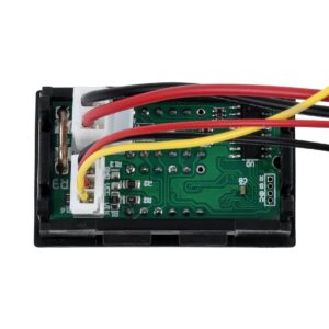 GloboStar® 79988 Όργανο Μέτρησης Τάσης Βολτόμετρο – Αμπερόμετρο με Οθόνη LED Display DC 0 έως 100V – Ampere 0 έως 9.99A Κόκκινο Πορτοκαλί Μ5 x Π1.5 x Υ3cm