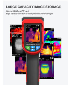GloboStar® 79989 Θερμοκάμερα Χειρός -10°C – 400°C 32×32 Pixel Οθόνη 2.4 TFT LCD 2 Megapixel HD Επαναφορτιζόμενη με Μπαταρία Li-ion 2600mAh & Καλώδιο Φόρτισης Micro USB Interface – 8GB Micro TF Card