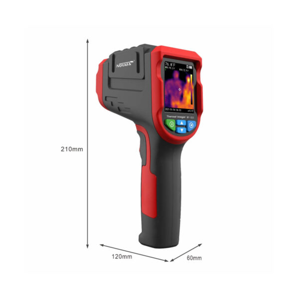 GloboStar® 79989 Θερμοκάμερα Χειρός -10°C – 400°C 32×32 Pixel Οθόνη 2.4 TFT LCD 2 Megapixel HD Επαναφορτιζόμενη με Μπαταρία Li-ion 2600mAh & Καλώδιο Φόρτισης Micro USB Interface – 8GB Micro TF Card