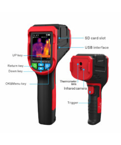 GloboStar® 79989 Θερμοκάμερα Χειρός -10°C – 400°C 32×32 Pixel Οθόνη 2.4 TFT LCD 2 Megapixel HD Επαναφορτιζόμενη με Μπαταρία Li-ion 2600mAh & Καλώδιο Φόρτισης Micro USB Interface – 8GB Micro TF Card