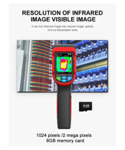 GloboStar® 79989 Θερμοκάμερα Χειρός -10°C – 400°C 32×32 Pixel Οθόνη 2.4 TFT LCD 2 Megapixel HD Επαναφορτιζόμενη με Μπαταρία Li-ion 2600mAh & Καλώδιο Φόρτισης Micro USB Interface – 8GB Micro TF Card