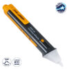 GloboStar 79990 Επαγγελματικός Ανιχνευτής Τάσης ΑC – Voltage Detector Χωρίς Επαφή 50-1000V με Φακό LED – Ένδειξη LED – Ρύθμηση Ευαισθησίας – Ένδειξη Ισχύος Σήματος – Εργαλείο Ηλεκτρολόγου