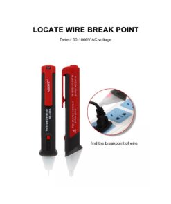 GloboStar 79991 Επαγγελματικός Ανιχνευτής Τάσης ΑC – Voltage Detector Χωρίς Επαφή 50-1000V με Φακό LED – Ένδειξη LED – Ένδειξη Ισχύος Σήματος – Εργαλείο Ηλεκτρολόγου