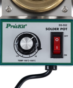 GloboStar® 79992 Proskit SS-552 Solder Pot – Δοχείο Συγκόλλησης Ρεύματος 200W AC 220-240V με Ρύθμιση Θερμοκρασίας 100°C έως 550°C Μ15 x Π9.5 x Υ5.2cm