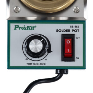 GloboStar® 79992 Proskit SS-552 Solder Pot – Δοχείο Συγκόλλησης Ρεύματος 200W AC 220-240V με Ρύθμιση Θερμοκρασίας 100°C έως 550°C Μ15 x Π9.5 x Υ5.2cm