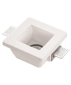 ΣΠΟΤ ΓΥΨΙΝΟ ΜΟΝΟ ΤΕΤΡΑΓΩΝΟ GU10 120x120x62 EUROLAMP 147-53202