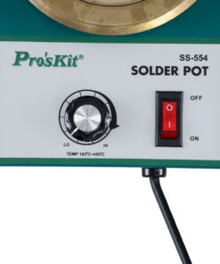 GloboStar® 79993 Proskit SS-554 Solder Pot – Δοχείο Συγκόλλησης Ρεύματος 300W AC 220-240V με Ρύθμιση Θερμοκρασίας 100°C έως 450°C Μ21 x Π14 x Υ6cm