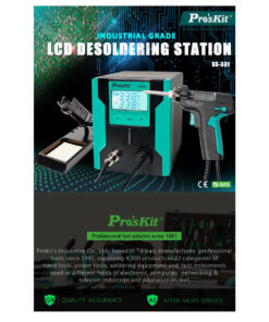 GloboStar® 79994 Proskit SS-331H Desoldering Station – Επαγγελματικός Σταθμός Αποκόλλησης Ρεύματος 140W AC 220-240V με Ρύθμιση Θερμοκρασίας 160°C έως 480°C Μ13 x Π18.5 x Υ16cm